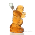 Decantador de licor de cristal sem macaco com decanter